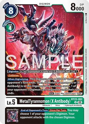 MetalTyrannomon (X Antibody) card image