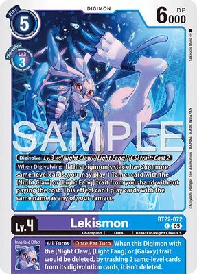 Lekismon card image