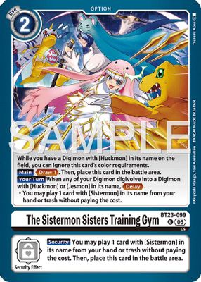 The Sistermon Sisters Training Gym card image