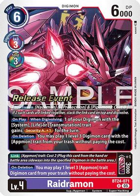 Raidramon card image