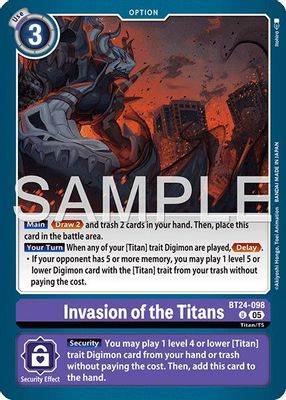 Invasion of the Titans card image