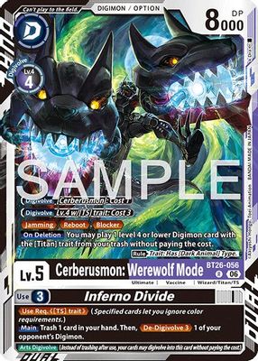 Cerberusmon: Werewolf Mode card image