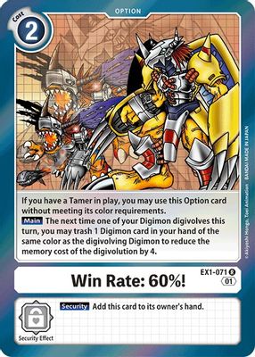 Win Rate: 60%! card image