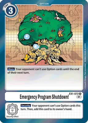 Emergency Program Shutdown! card image