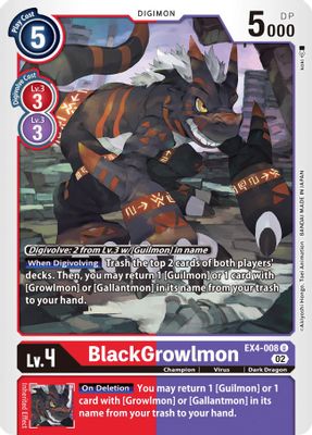 BlackGrowlmon card image