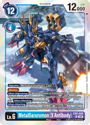 MetalGarurumon (X Antibody) card image