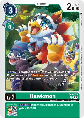 Hawkmon card image