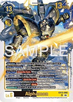 Alphamon card image