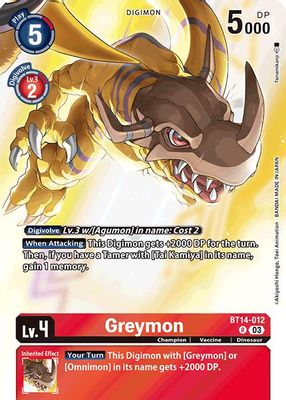 Greymon card image