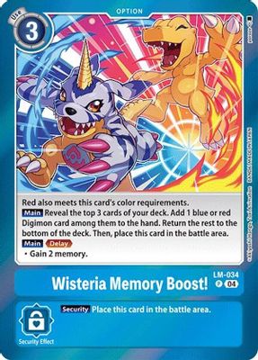 Wisteria Memory Boost!