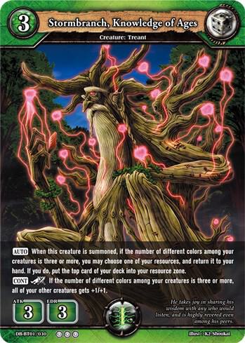 Stormbranch, Knowledge of Ages card image