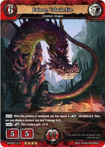 Fafneer, Volatile Fire card image
