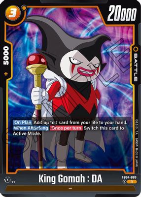 King Gomah : DA