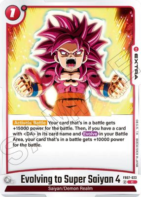 Evolving to Super Saiyan 4