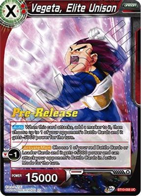 Vegeta, Elite Unison card image
