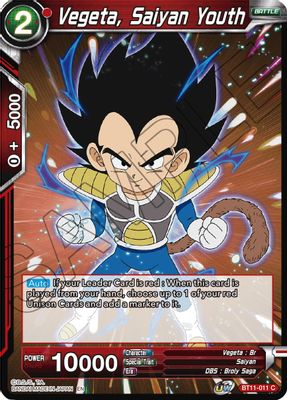 Vegeta, Saiyan Youth