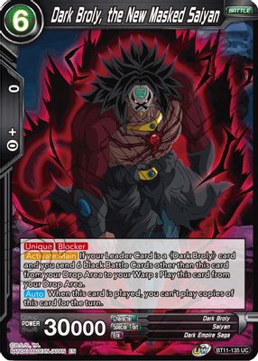 Dark Broly, the New Masked Saiyan