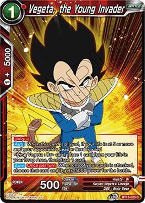 Vegeta, the Young Invader