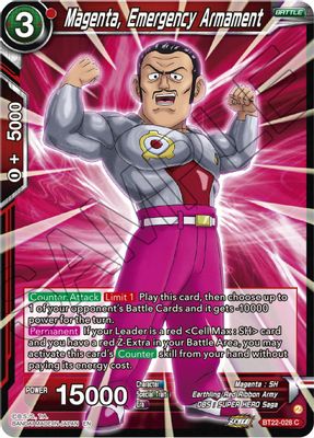 Magenta, Emergency Armament