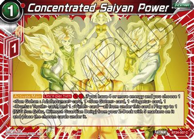 Concentrated Saiyan Power