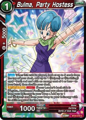 Bulma, Party Hostess