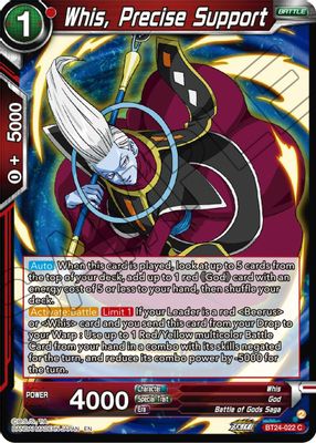 Whis, Precise Support