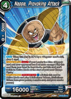 Nappa, Provoking Attack