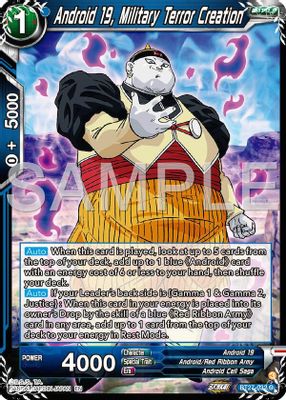 Android 19, Military Terror Creation
