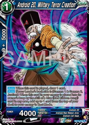 Android 20, Military Terror Creation