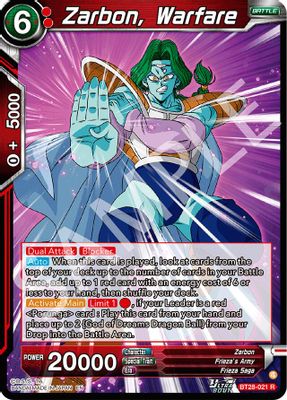 Zarbon, Warfare