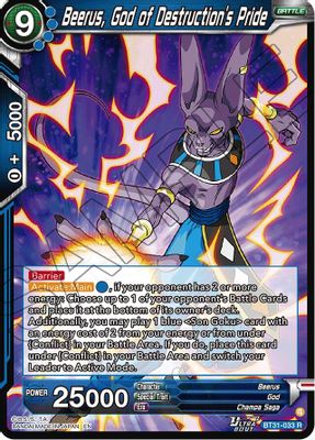 Beerus, God of Destruction's Pride