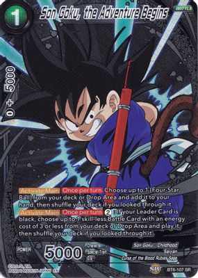 Son Goku, the Adventure Begins card image