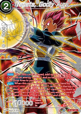Vegeta, Godly Aura card image