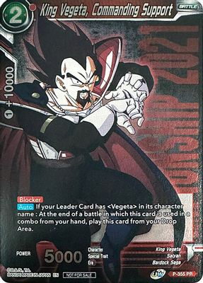 King Vegeta, Commanding Support