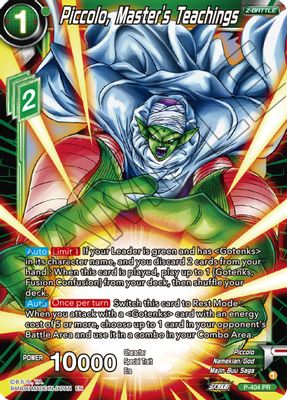Piccolo, Master's Teachings