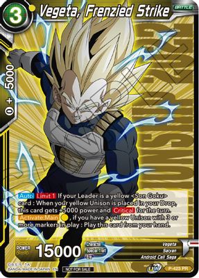 Vegeta, Frenzied Strike
