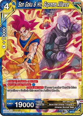 Son Goku & Hit, Supreme Alliance card image