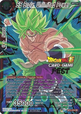 SS Broly, Unlimited Power card image