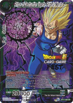 Prince of Destruction Vegeta, Prideful Warrior card image
