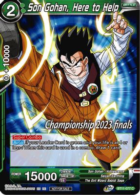 Son Gohan, Here to Help card image