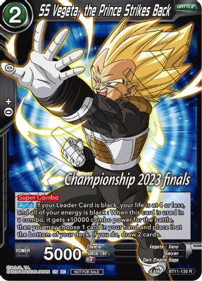 SS Vegeta, the Prince Strikes Back card image