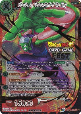 Piccolo Jr., Descendant of the King card image