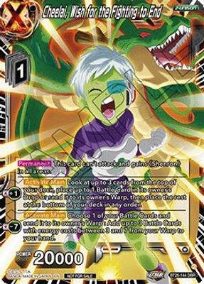 Cheelai, Wish for the Fighting to End (DBR) card image