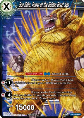 Son Goku, Power of the Golden Great Ape card image