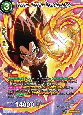 Vegeta, Prideful Transformation card image