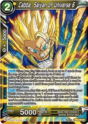 Cabba, Saiyan of Universe 6