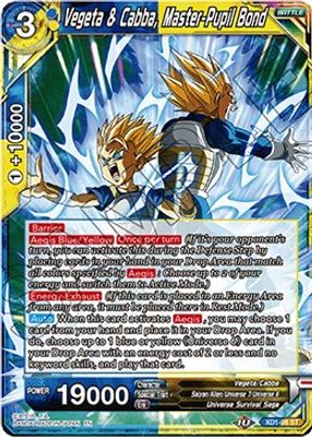 Vegeta & Cabba, Master-Pupil Bond