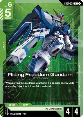 Rising Freedom Gundam card image