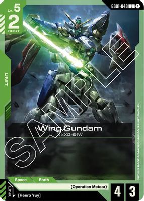 Wing Gundam card image