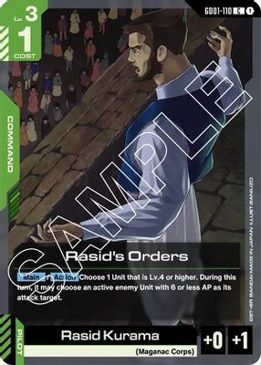 Rasid's Orders card image